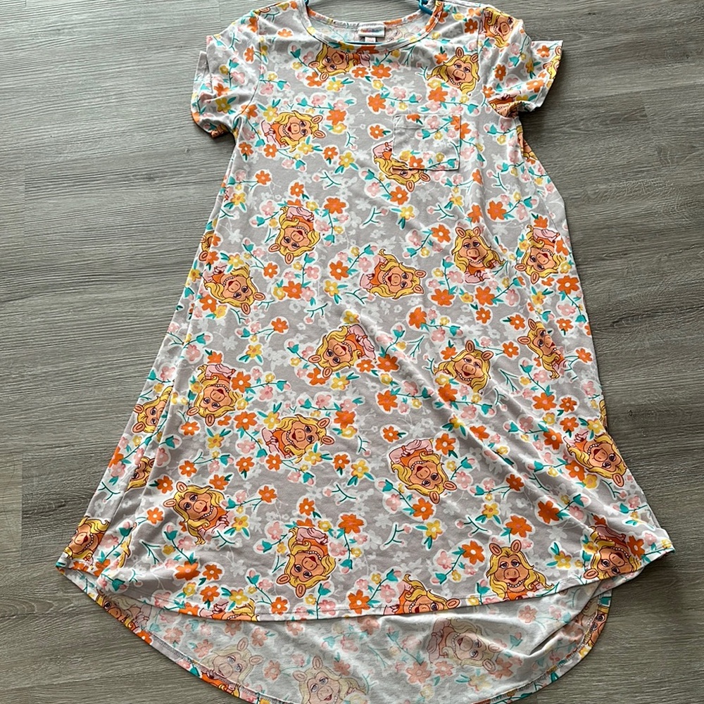 LuLaRoe Miss Piggy Floral Dress